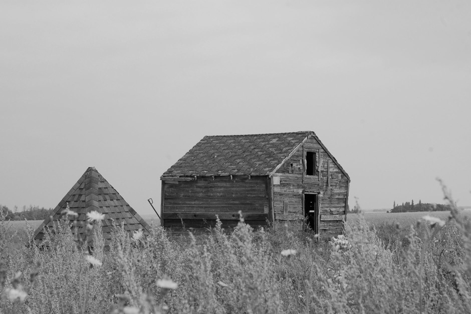 An abandoned prairie barn near Brandon, Manitoba
